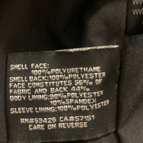 Black Biker style pleather jacket with tassels. - Picture 8 of 8